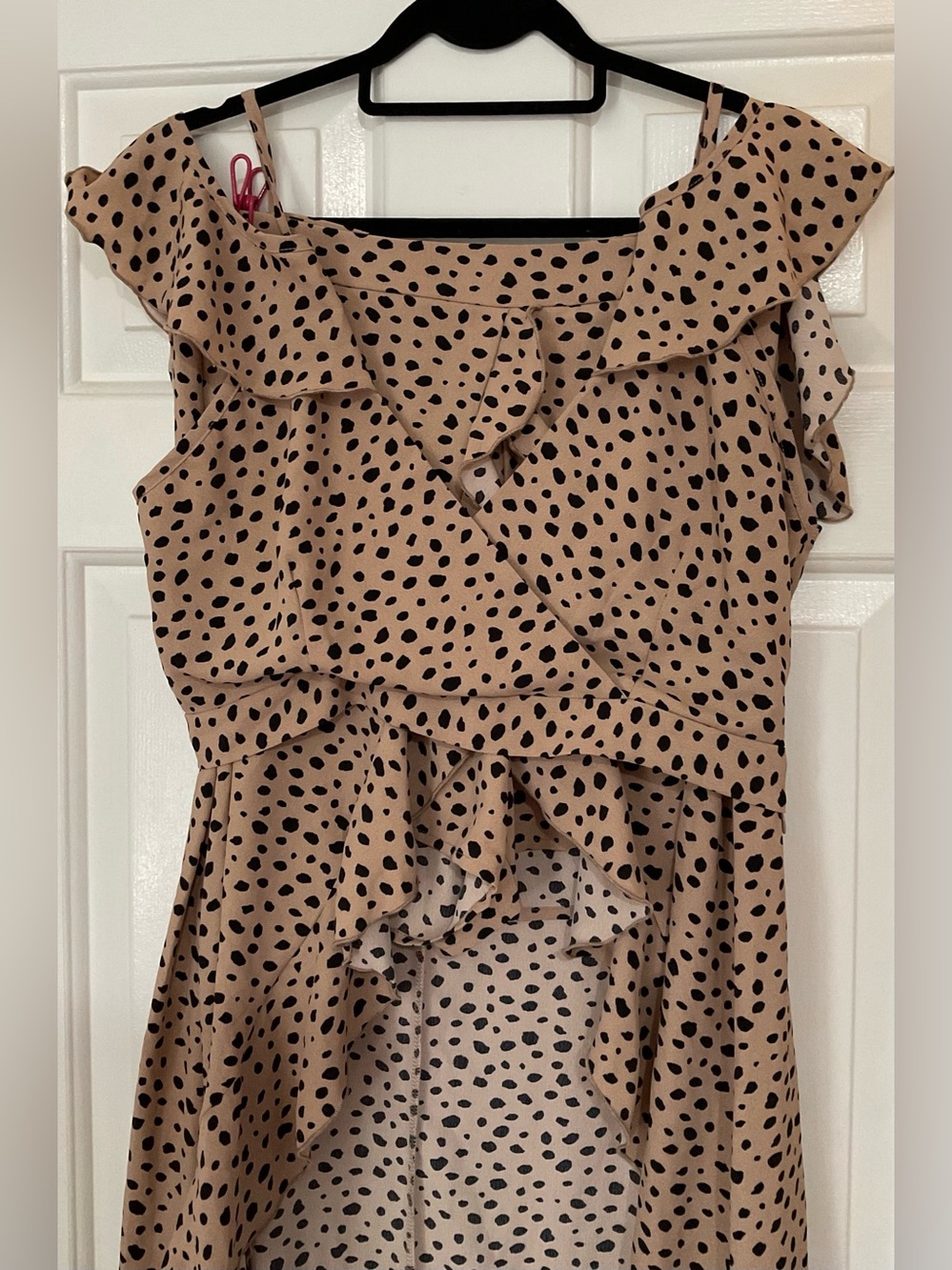 A&G by Dresscode L.A. Ruffled Polka Dot Wrap Two Piece - Picture 2 of 10